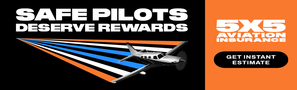 5X5 Aviation Insurance August 2026 Banner Ad